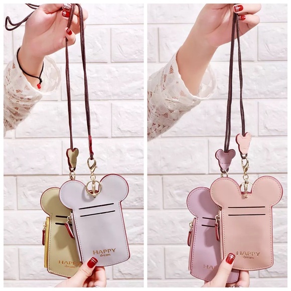 Mickey Mouse Lanyard Credit Card Holder Keychain - Picture 4 of 13